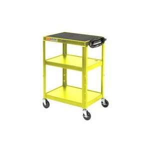  Yellow Steel Audio Visual & Instrument Cart: Office 
