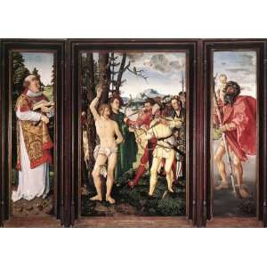 FRAMED oil paintings   Hans Baldung   24 x 18 inches   St Sebastian 