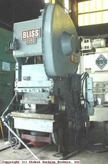 BLISS C 150 Geared Design O.B.I. Punch Press  