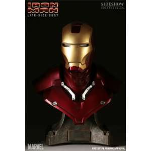  Iron Man Life Size 1:1 Scale Bust: Toys & Games