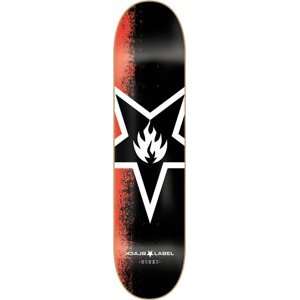  Black Label Deathstar Reverse Black / Red Skateboard Deck 