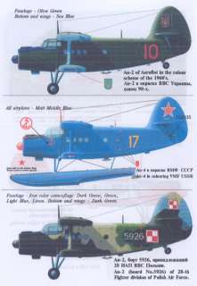 Print Scale Decals 1/48 ANTONOV AN 2 COLT Russian Transport  