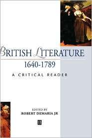 British Literature 1640 1789 A Critical Reader, (0631197397), Robert 