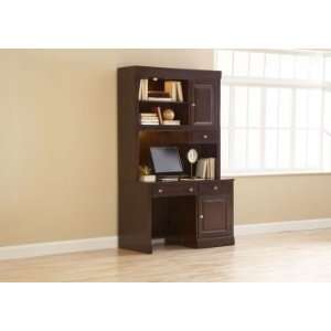   Single Pedestal Desk w/ Hutch by Broyhill Furniture: Office Products