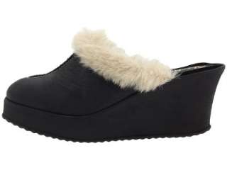 Skechers Coupling Black Snow Leopard Suede Wedge (See available 