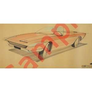   Design drawing of Studebaker Avanti automobile Car: Home & Kitchen