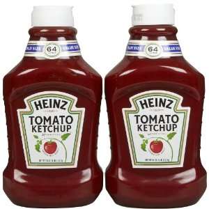 Heinz Squeeze Ketchup, 64 oz, 2 Pack   2 pk.  Grocery 