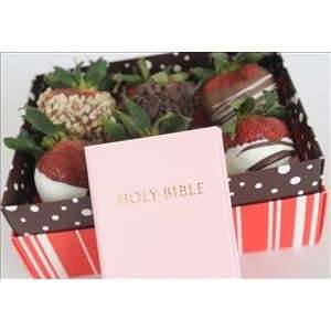 Babys First Bible in Pink with 6 Berry Gift Box:  Grocery 