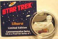 Classic Star Trek Uhura 1 Oz Pure Silver Proof Coin 89  