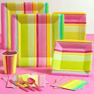  Sunny Stripe Pink Standard Party Pack: Health & Personal 