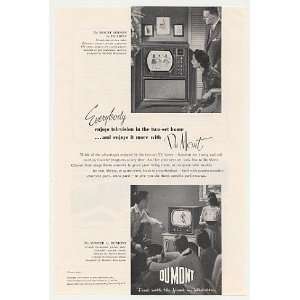  1951 Du Mont Mount Vernon Sumter TV Television Print Ad 