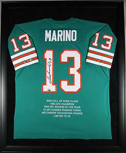 DAN MARINO UDA AUTOGRAPHED DOLPHINS JERSEY WITH EMBROIDERY #6/20 AUTO 