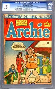 ARCHIE COMICS #11 CGC  ORIG WWII 1ST PRINT 