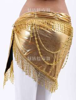 Way to Wear Belly Dance Shinny Hip Scarf/Top 7 Colors  
