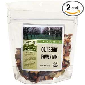 Woodstock Farms Goji Berry Power Mix, Organic, 8 Ounce Bags (Pack of 2 