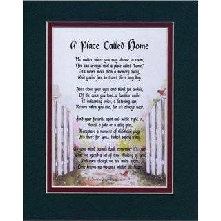 Home Gift For A Son, Daughter, Or College Student. Touching 8x10 Poem 