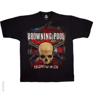  Drowning Pool Children Of The Gun (Black) T Shirt, XL 