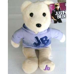  Justin Bieber Bear Tan with Purple JB Shirt Hoodie Toys 