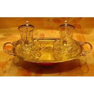  Small Turkish Tea Set with Tray