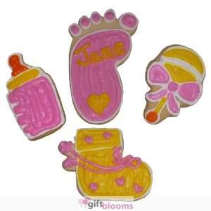  Baby Girl Assortment of 1 Dozen Cookies