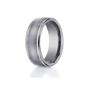 Benchmark® 8mm Comfort Fit Tungsten Carbide Wedding Band / Ring Size 