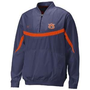  Nike Auburn Tigers Navy Backfield Pullover Jacket: Sports & Outdoors
