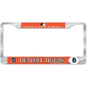  Detroit Tigers License Plate Frame   Chrome: Sports 