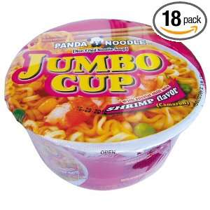 Panda Jumbo Cup, Shirmp Flavor Noodles, 2.46 Ounce Cup (Pack of 18)