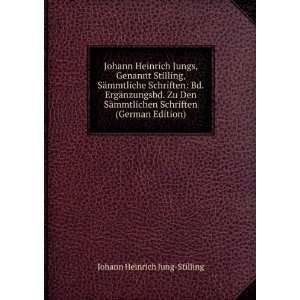   Schriften (German Edition) Johann Heinrich Jung Stilling Books