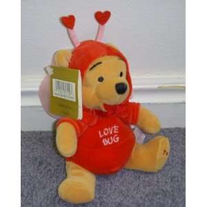   Bug 7 Inch Plush Bean Bag Love Bug Firefly Pooh Bear Doll: Toys