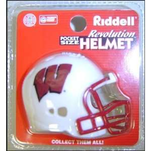 Wisconsin Badgers NCAA Pocket Pro Single Football Helmet:  