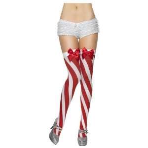  Candy Stripe Stockings with Bow [Toy]: Toys & Games