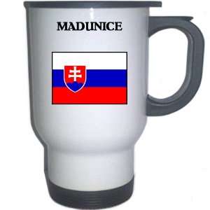  Slovakia   MADUNICE White Stainless Steel Mug 