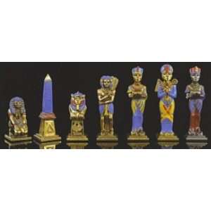   Hand Painted Chess Pieces Kings Height 12.5 cm