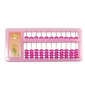   Plastic Beads Pink Frame Japanese Soroban Abacus Tool: Toys & Games