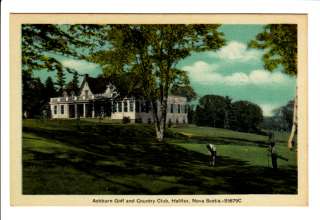 Ashburn Golf Country Club Halifax Nova Scotia Postcard  