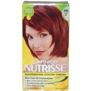    Garnier Nutrisse Haircolor, 66 True Red Pomegranate Beauty