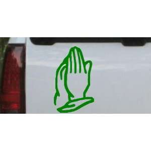 Praying Hands Christian Car Window Wall Laptop Decal Sticker    Dark 