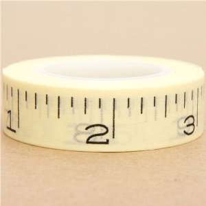    yellow Washi Masking Tape deco tape as tape measure: Toys & Games