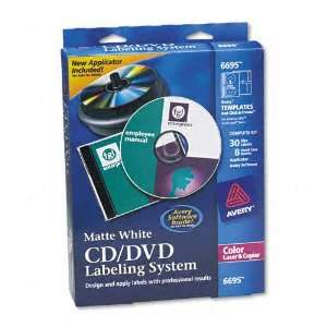  Avery : CD/DVD Design Kit, 30 Labels & 8 Inserts for Color 