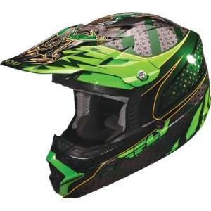  Fly Racing Trophy Lite Motocross Helmet Green/Black/Silver 