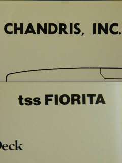 1985 86 Deck Plan Chandris Cruise Lines   tss FIORITA  