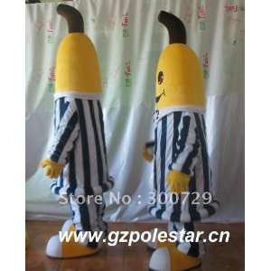  banana in pajamas costume banana mascot costume: Toys 