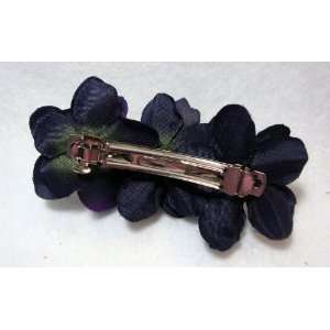 NEW Navy Blue Triple Flower Hair Clip, Limited.: Beauty