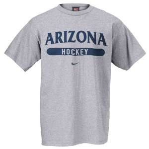  Nike Arizona Wildcats Ash Hockey T shirt: Sports 