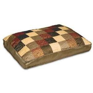  Patchwork Polysilk Quilted Dog Bed 30x40