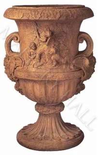   Large Cherub Design Terracotta Urn!   Your Dreams Just Came True