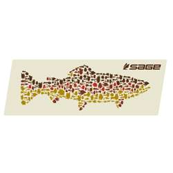 Sage Fly Bumper Sticker Brown Trout Fly Fishing  