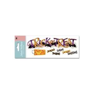  Trick Or Treat Dimensional Title Stickers: Office Products