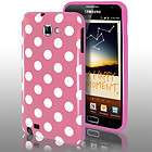 Baby Pink Polka Dots Gel Case For Samsung Galaxy Note i9220 + Screen 